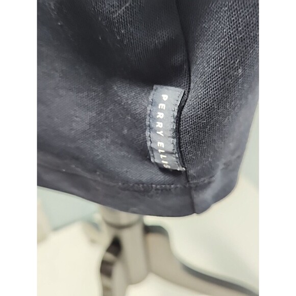 Perry Ellis Men Navy Tee Shirt Short Sleeve Size 3X Everyday Basics, Casual Top - Picture 9 of 10